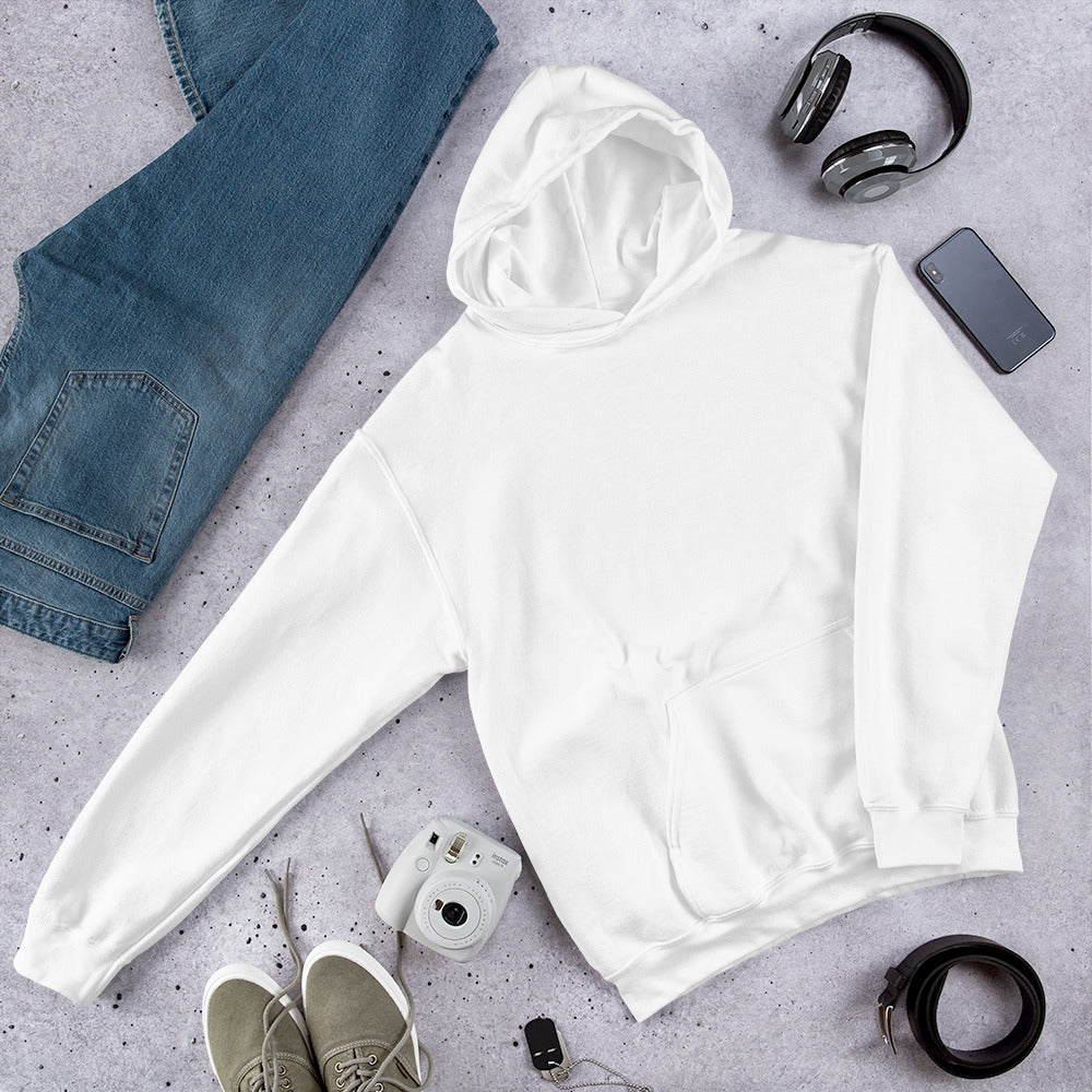 White hoodie without discount strings